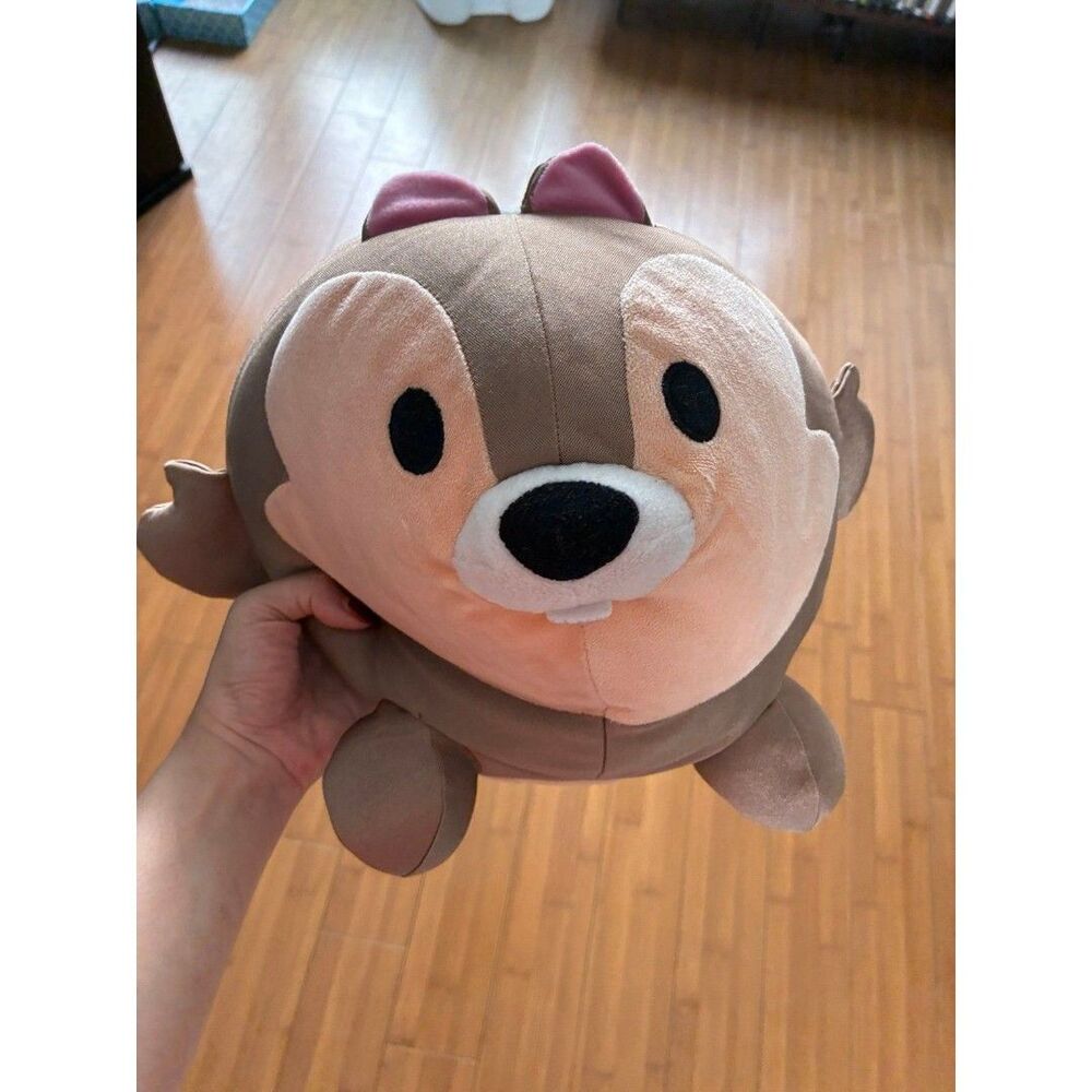 Disney Authentic Round Chip & Dale Bean Bag Plush